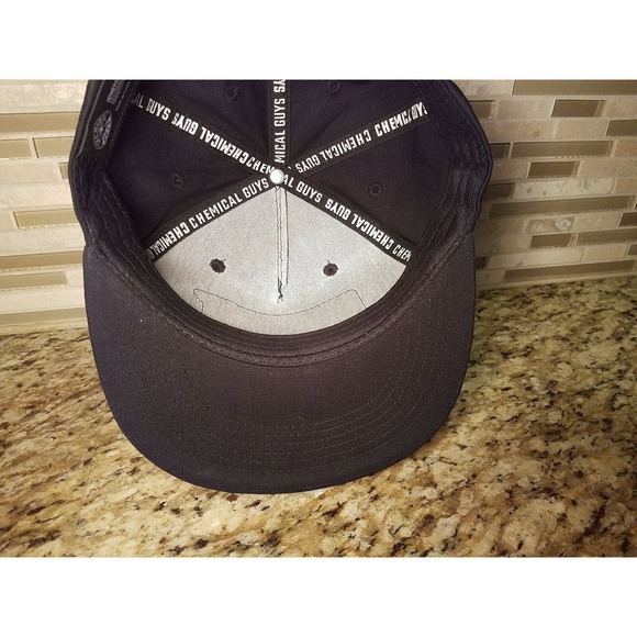 Chemical Guys Hat Auto Detailing Patch Adjustable Snap Back Black Cap - Picture 10 of 11